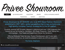Tablet Screenshot of priveeshowroom.com